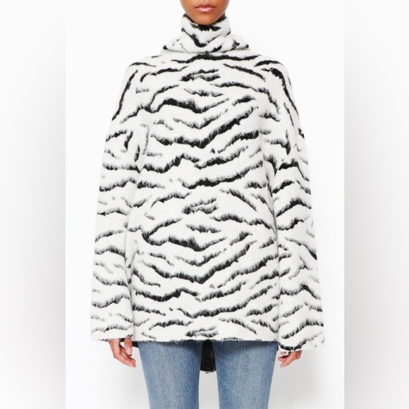 Givenchy Sweaters - GIVENCHY Zebra Mohair Sweater (Oversized)